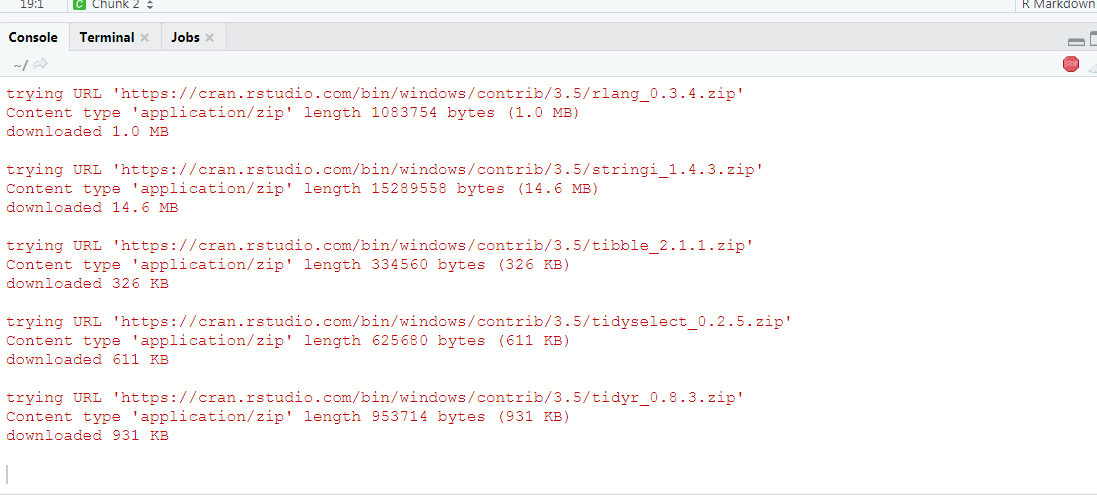 how to install package in r by url