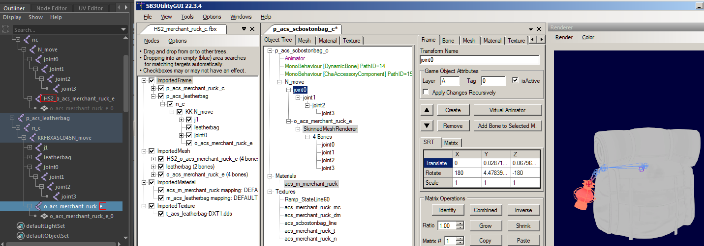Porting a Skinned Mesh - 08 - export import replace
