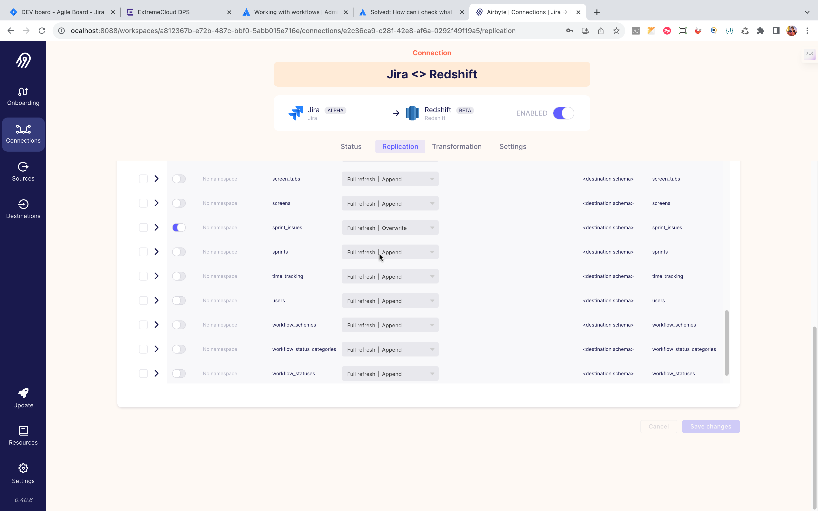 [Jira] Unable to get data from Jira stream "Sprint issues" and ...