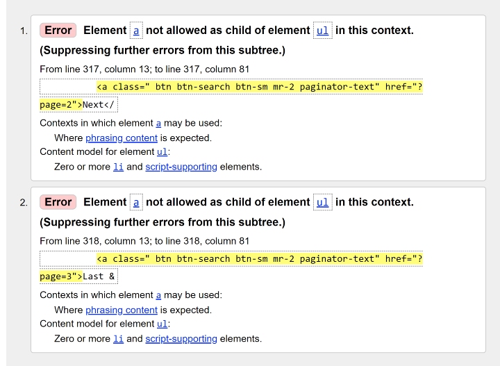 TEST: HTML validation check for all recipes page · Issue #57 · chris ...