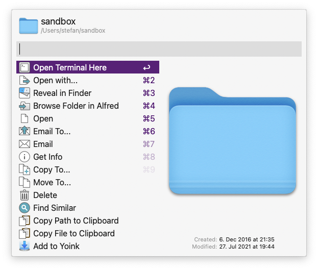 Fig & Alfred "Open in Terminal" does not open chosen folder · Issue