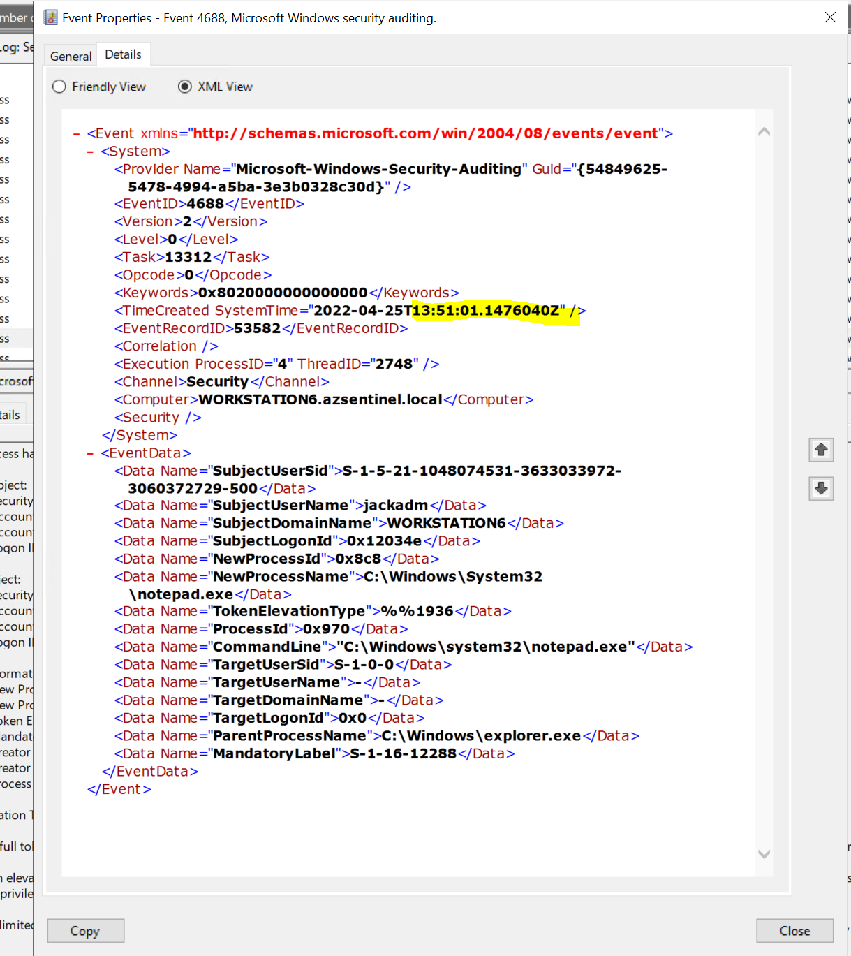 WEC logs to Sentinel - TimeGenerated does not match source computer ...