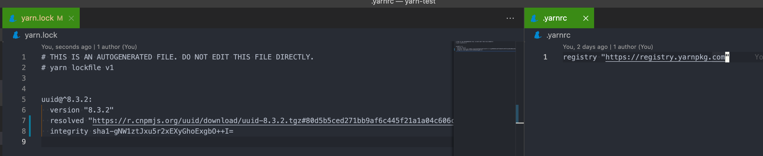 Bug Yarn and NPM registry loading order · Issue 8717 · yarnpkg/yarn