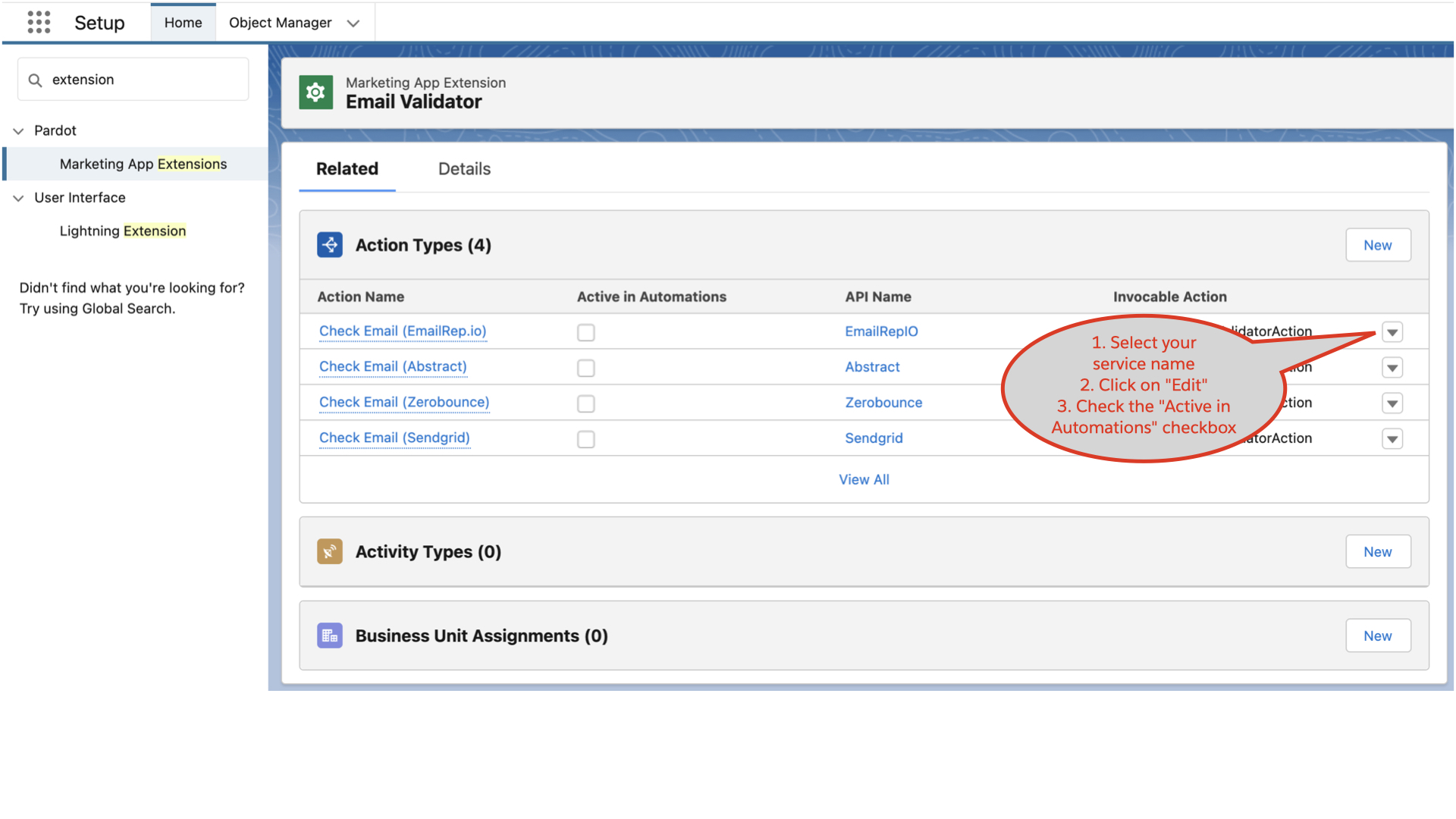 Email Validator - Marketing App Extension