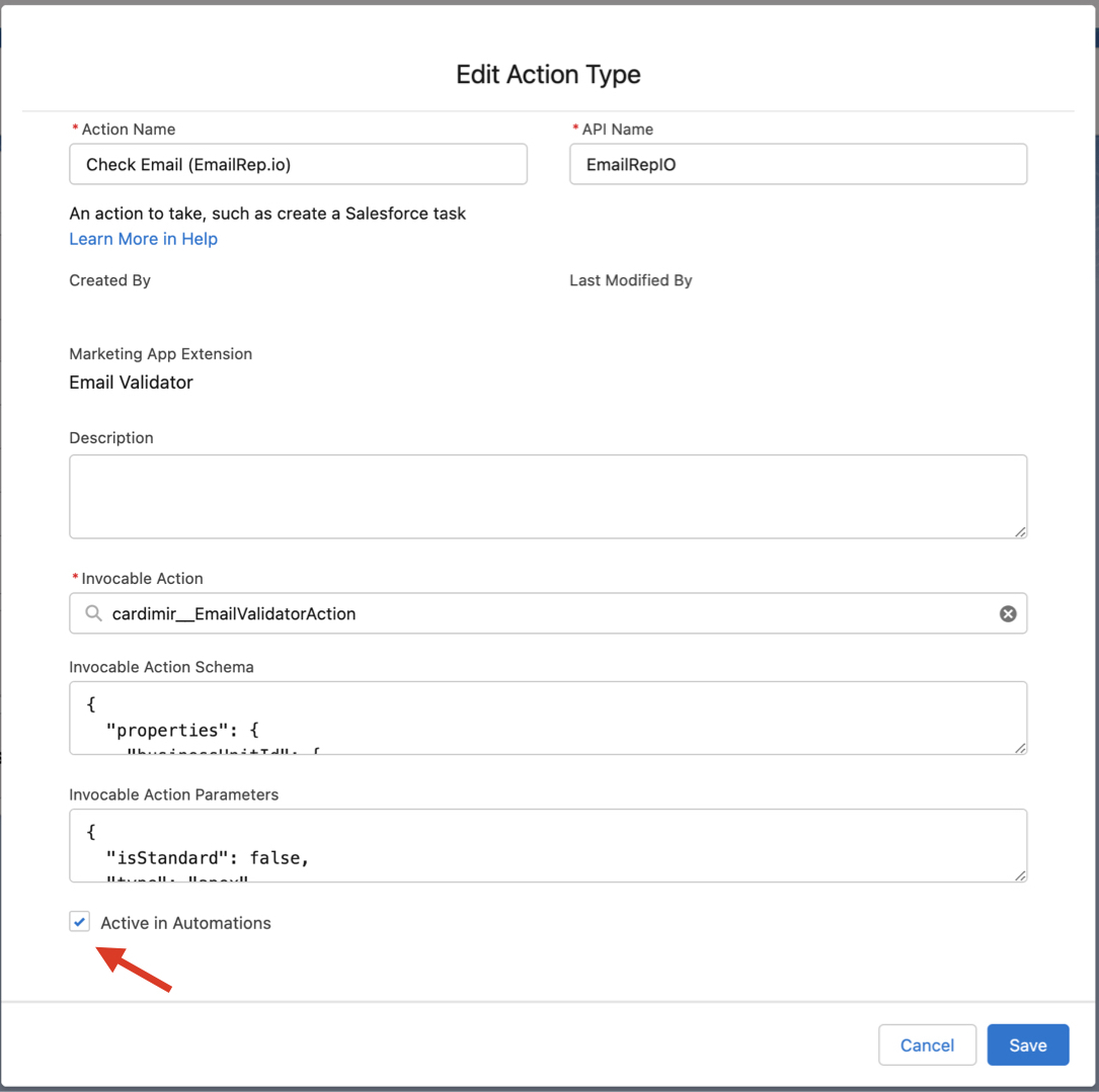 External Action Activation
