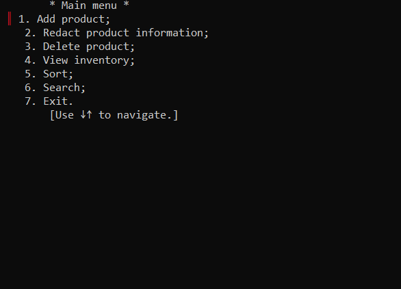 GitHub - NB034/Programm-Warehouse: OOP, Console