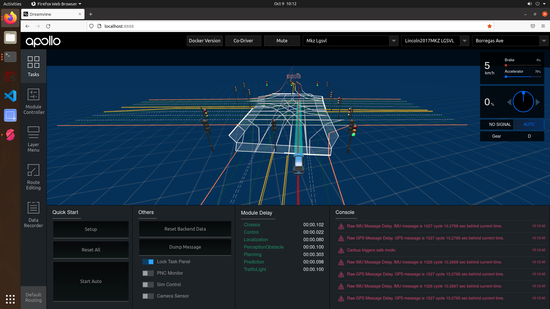 The Vehicle is Swaying in LGSVL simulation test！ · Issue #14645 ...