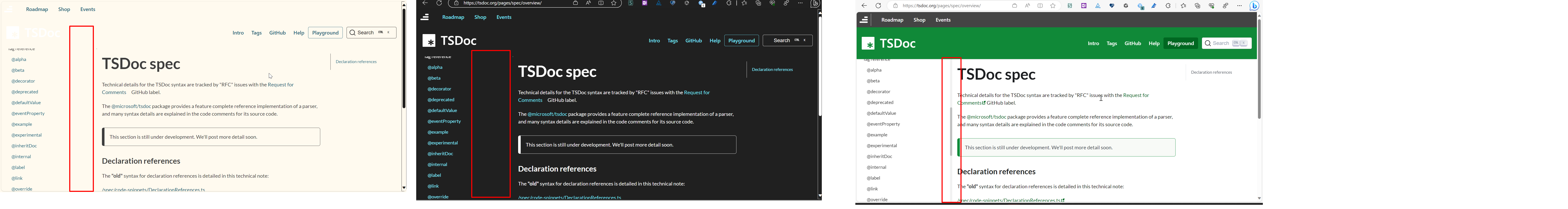 [TSDoc> Search] Search dialog rectangular boundary is not visible in