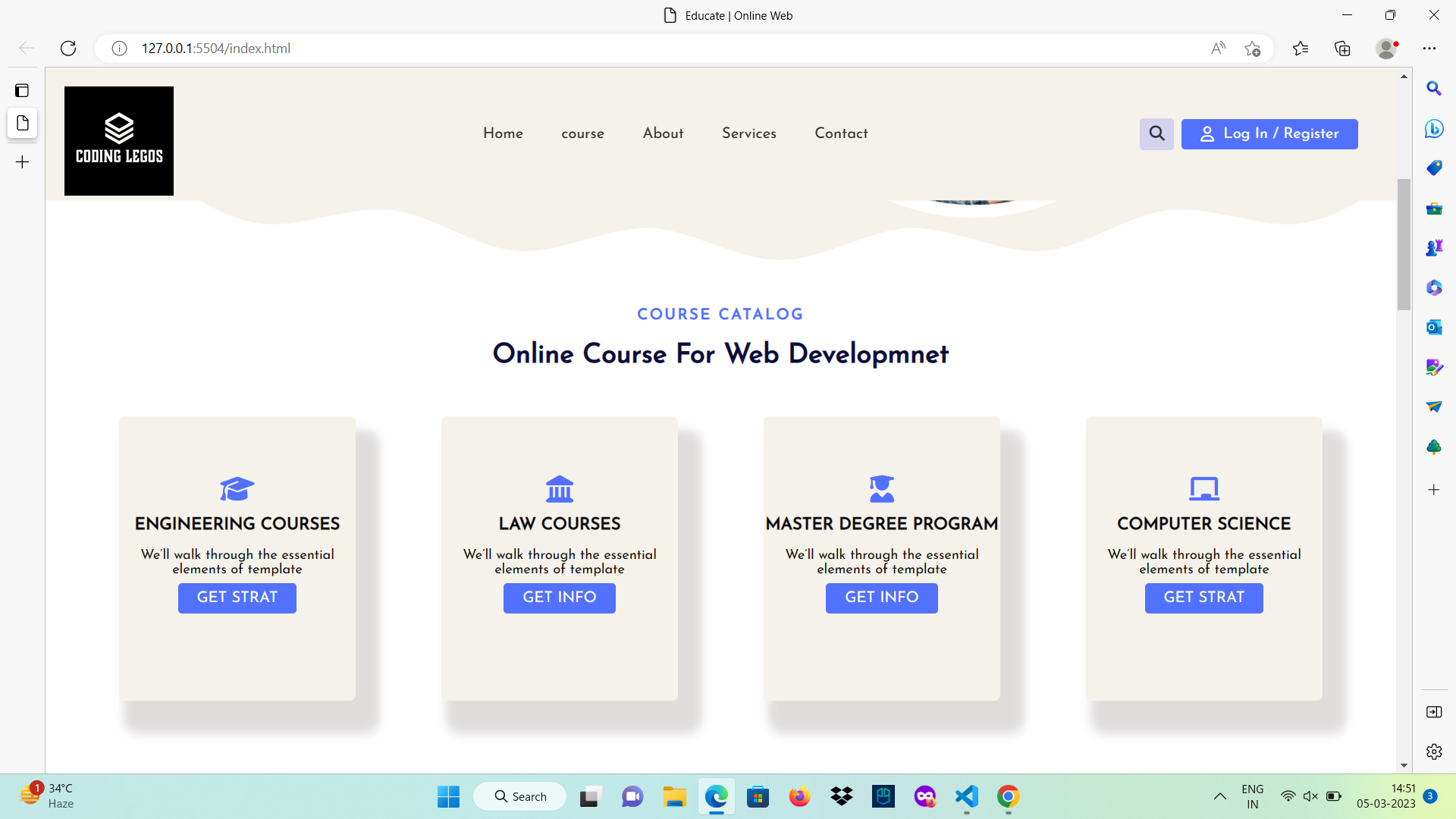 GitHub - VrushabhSasane39/E-learning-site