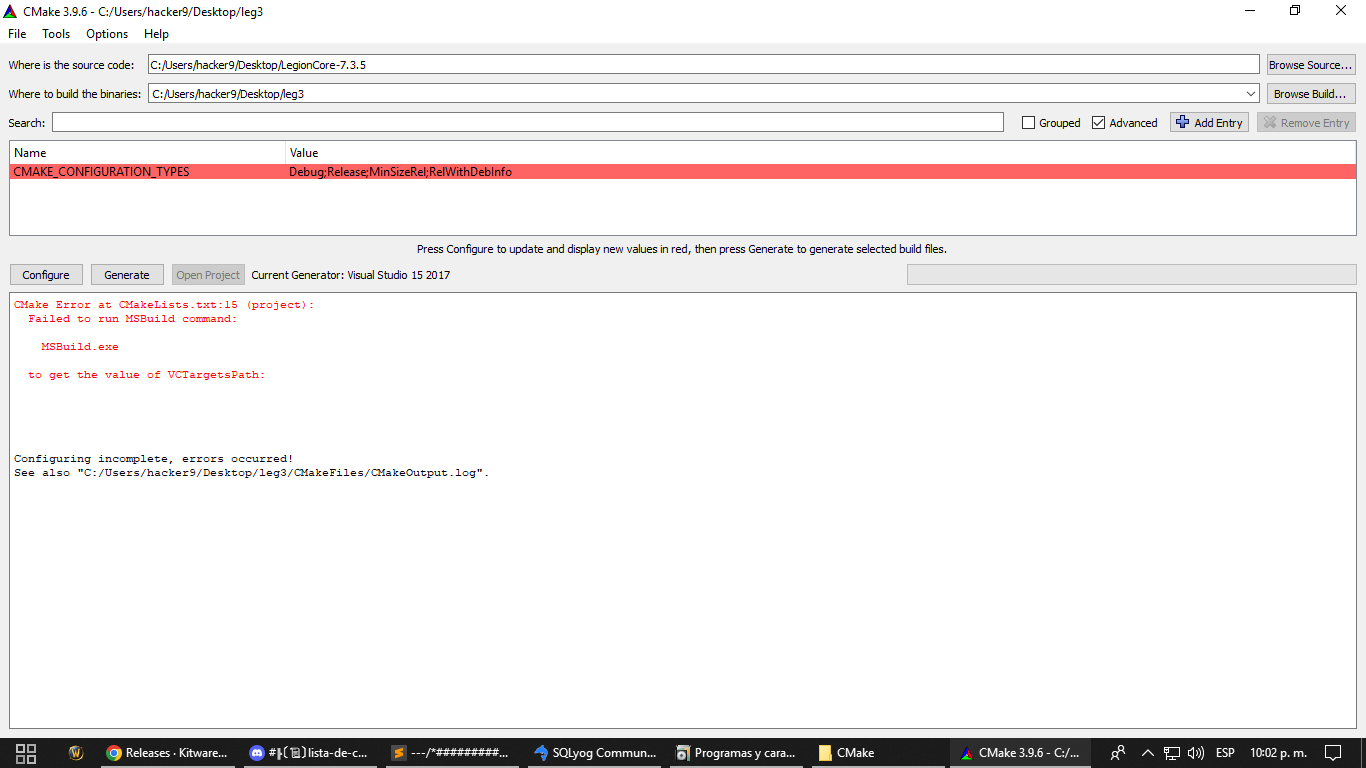requerimientos para compilar en windows · Issue #128 · dufernst ...