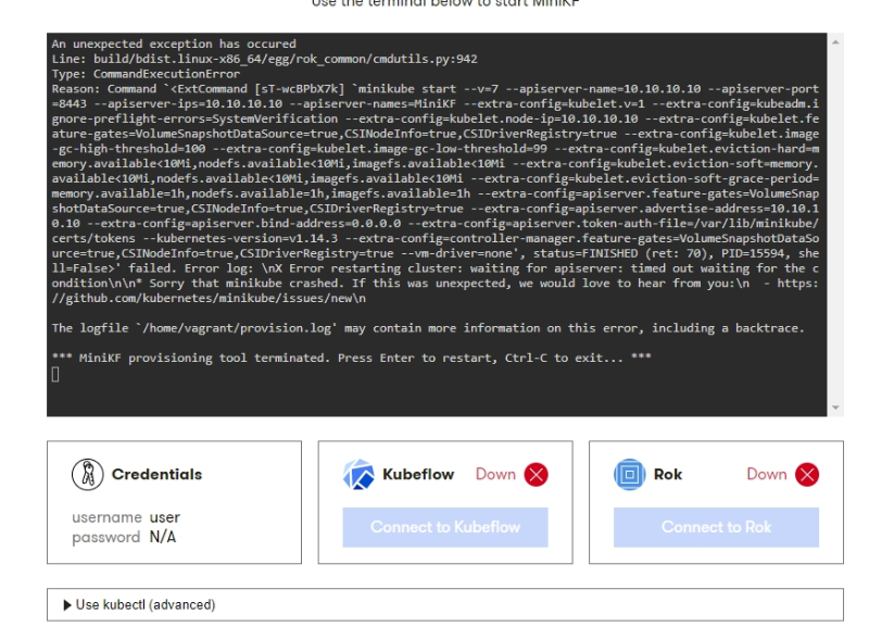 Failed to install Minikf on Windows 10 · Issue #4836 · kubeflow ...
