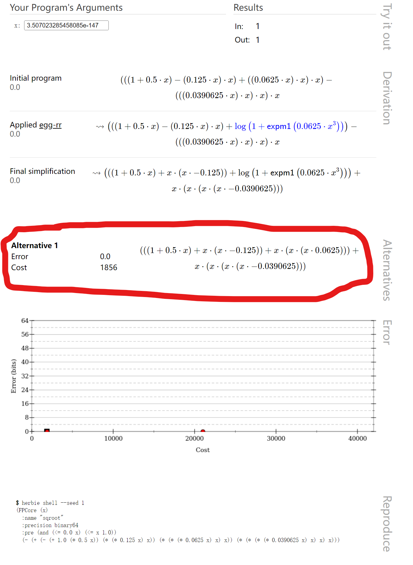 How Herbie generates the equivalent expressions? · Issue 503 · herbie