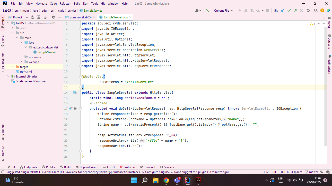 GitHub - Luciernagas/CVDS_Lab05 · GitHub