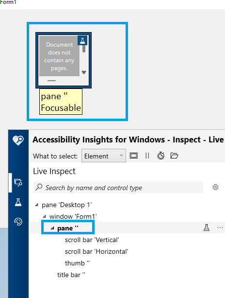[Accessibility] Inspect or AccessibilityInsights tool's rectangle can't ...