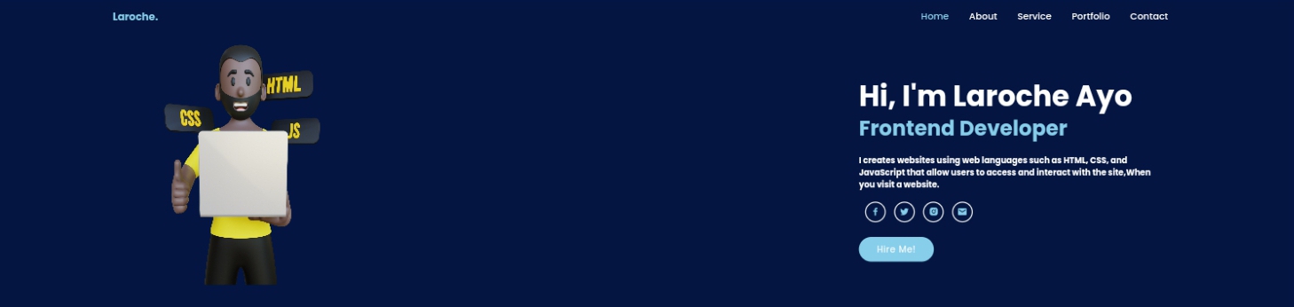 GitHub - LarocheThreeEyeRaven/Portfolio: I built a Portfolio homepage ...