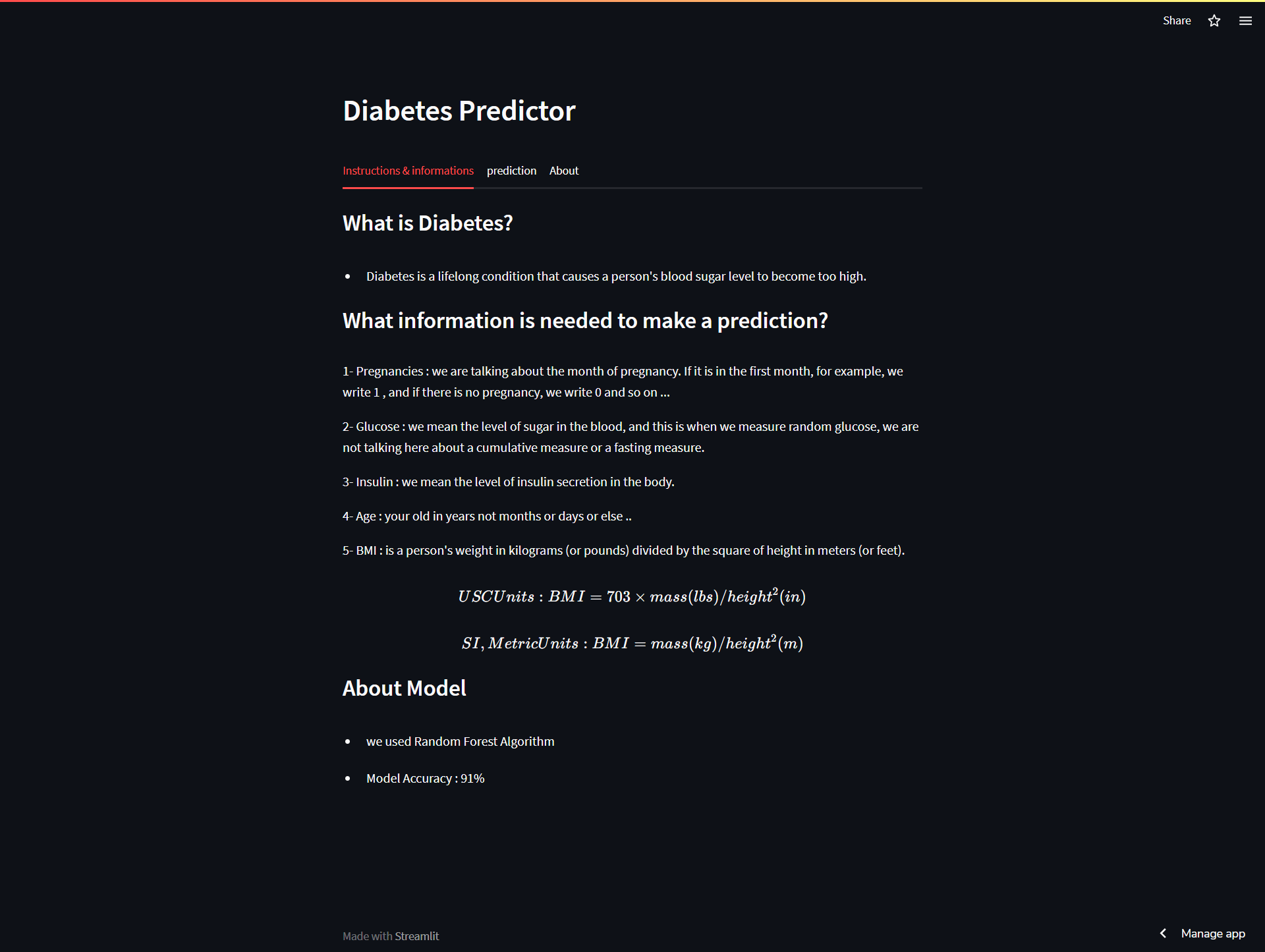 GitHub - AbdelhamidADel/Diabetes-Predictor