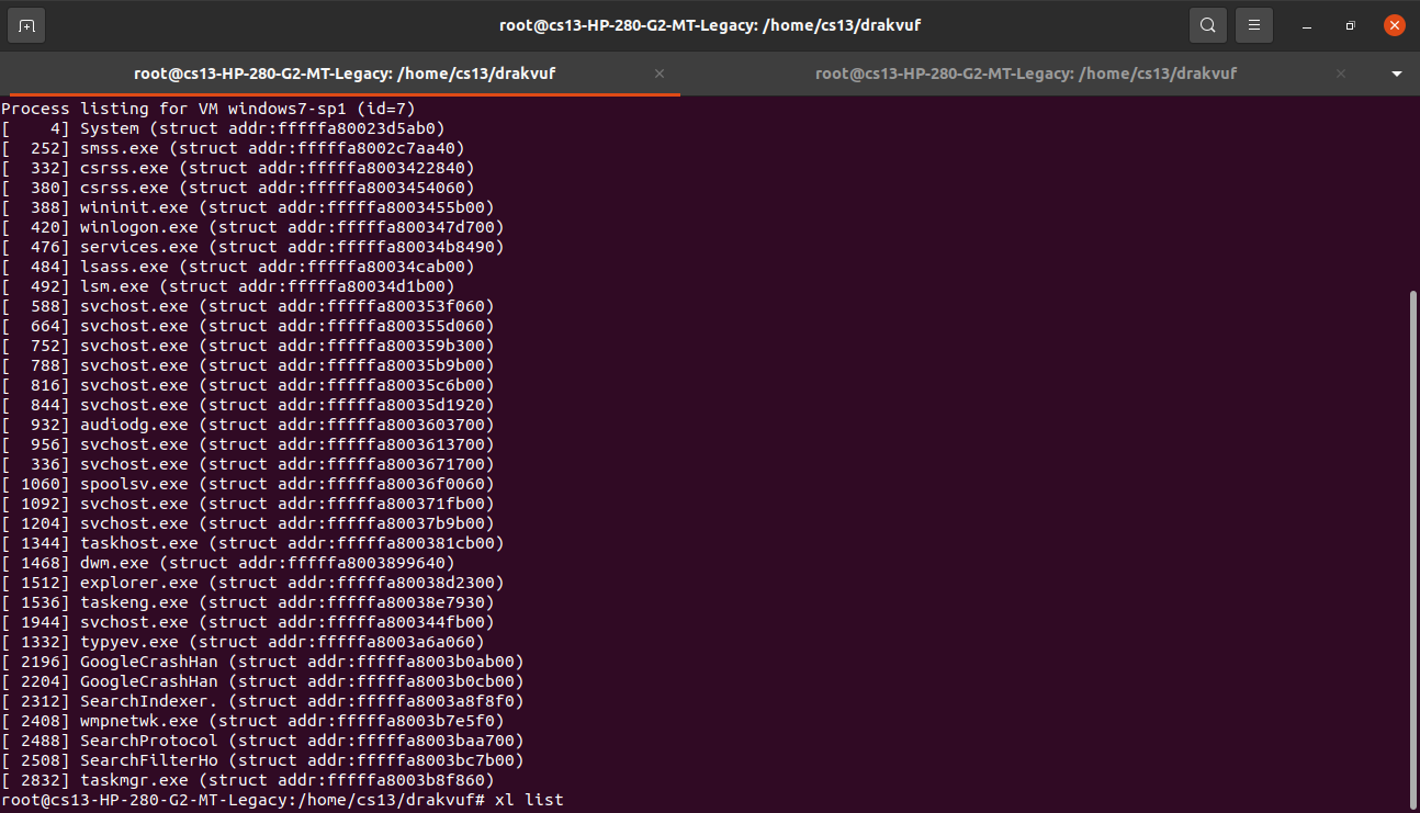 Screenshot...
I tried it with a different process(task manager PID 2832) the debug output is shown below: ![Screenshot from 2022-05-06 11-44-03