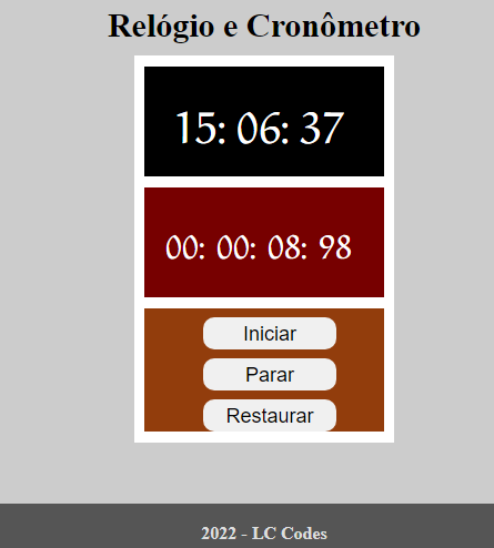 GitHub - lucinaldocosta/RelogioCronometro
