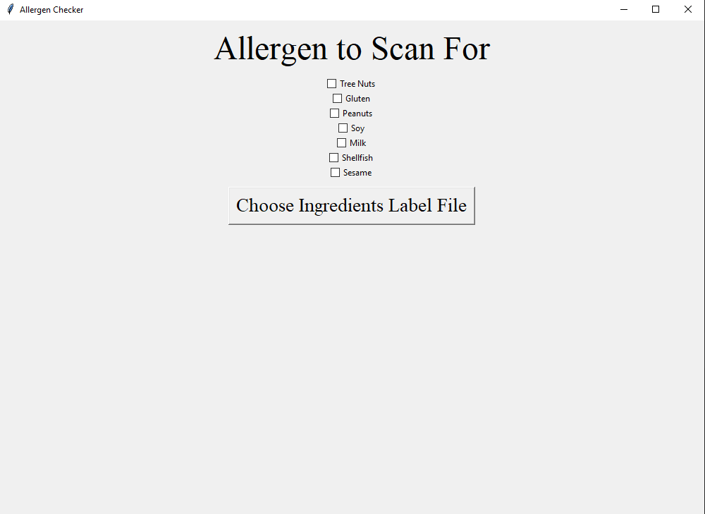 GitHub - AidenNelsonsPortfolio/FoodChecker-Python-: Food Checking App ...