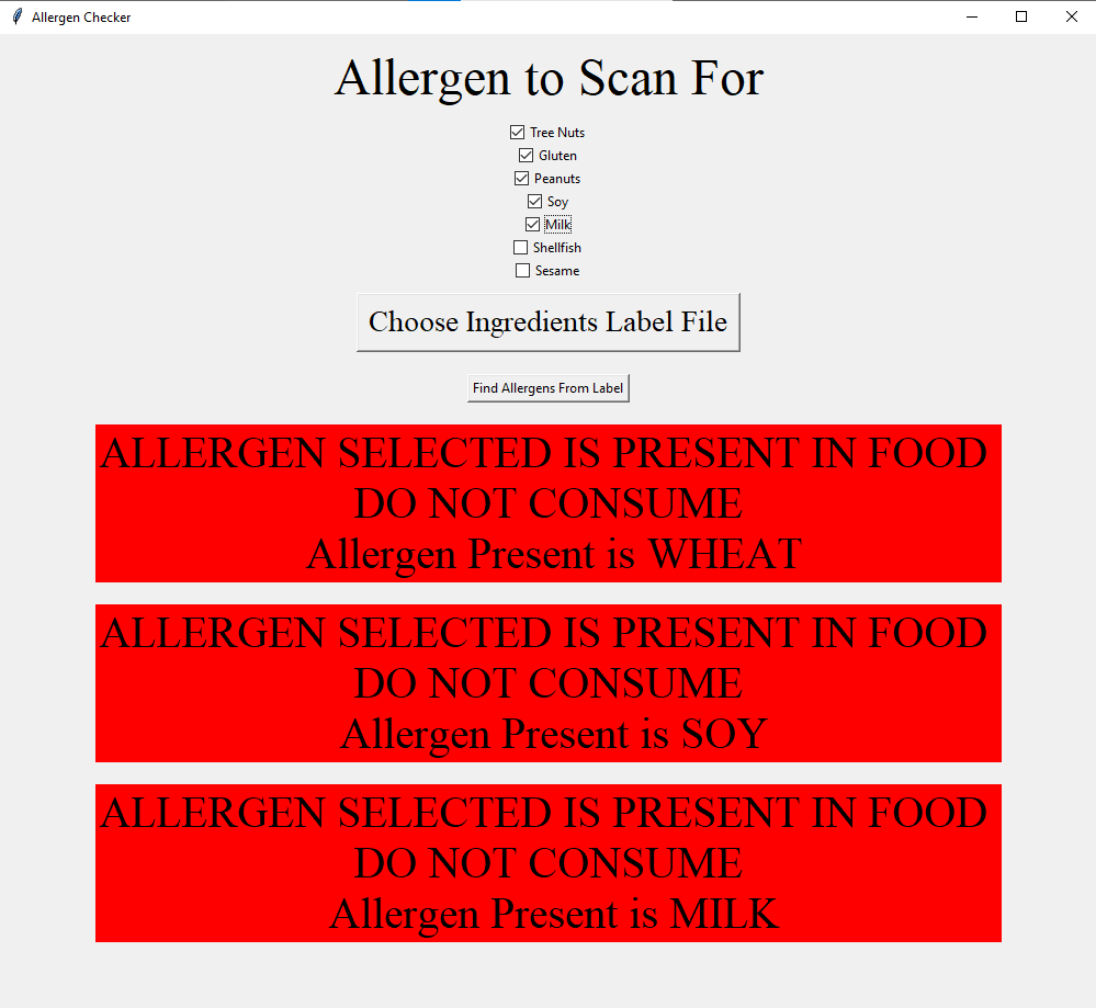 GitHub - AidenNelsonsPortfolio/FoodChecker-Python-: Food Checking App ...