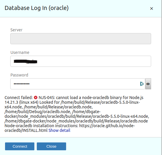 BUG Oracle driver doesn't work on Docker version 5.2.6 · Issue 576