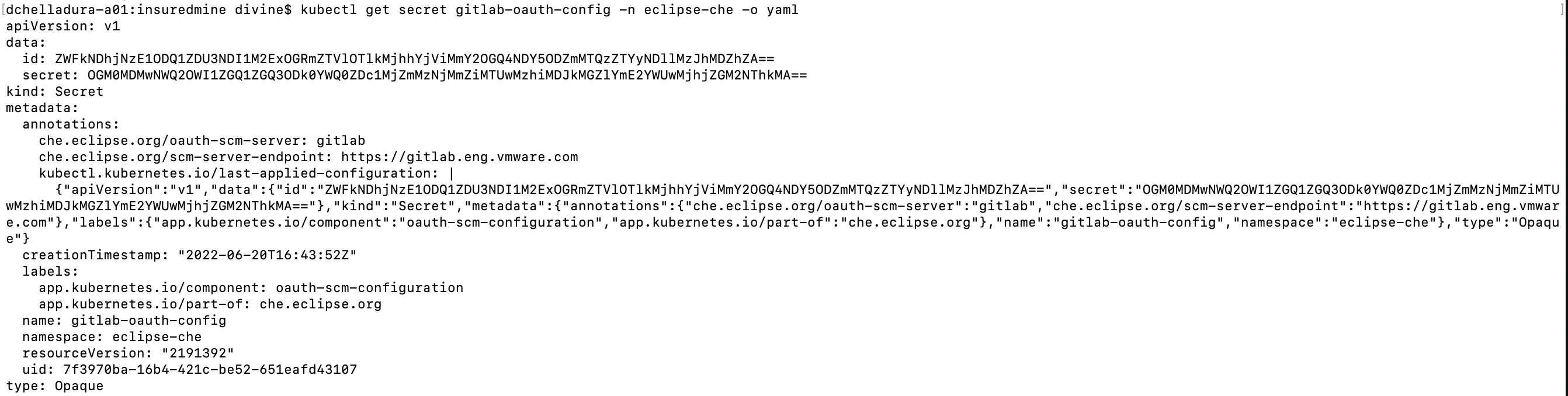 problem with latest chectl version cloning sourcecode from gitlab