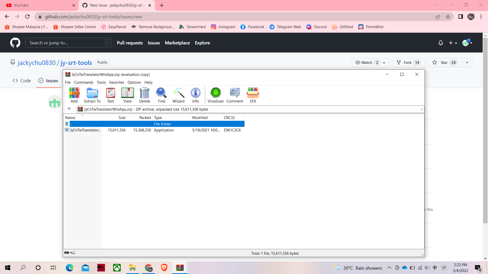 最新版無法執行 · Issue #8 · jackychu0830/jy-srt-tools · GitHub