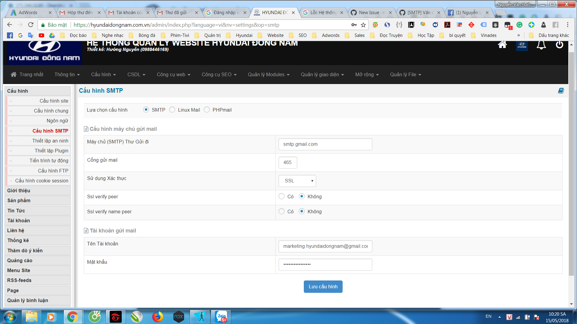 [SMTP] Lỗi không gửi được mail khi cấu hình SMTP · Issue 2667