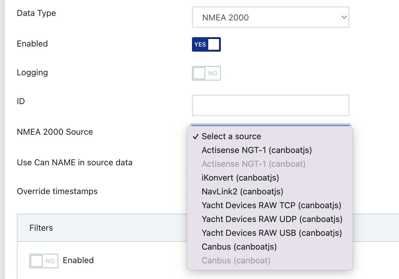 canboat analyzer output to signalk server · Issue 1485 · SignalK