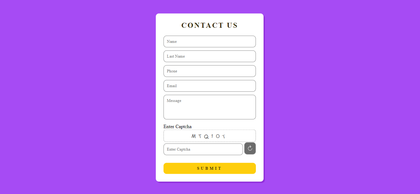GitHub - barsh-dev/ContactUs_Captcha: Contact Us from with captcha ...