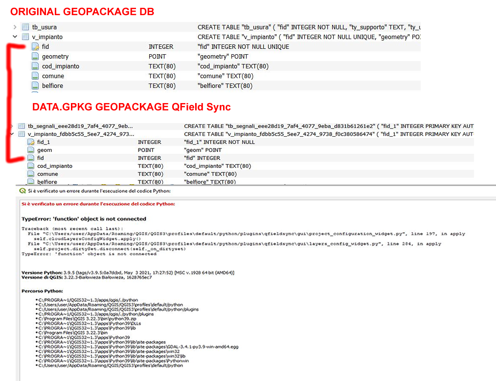 QFieldSyn4 10_errors