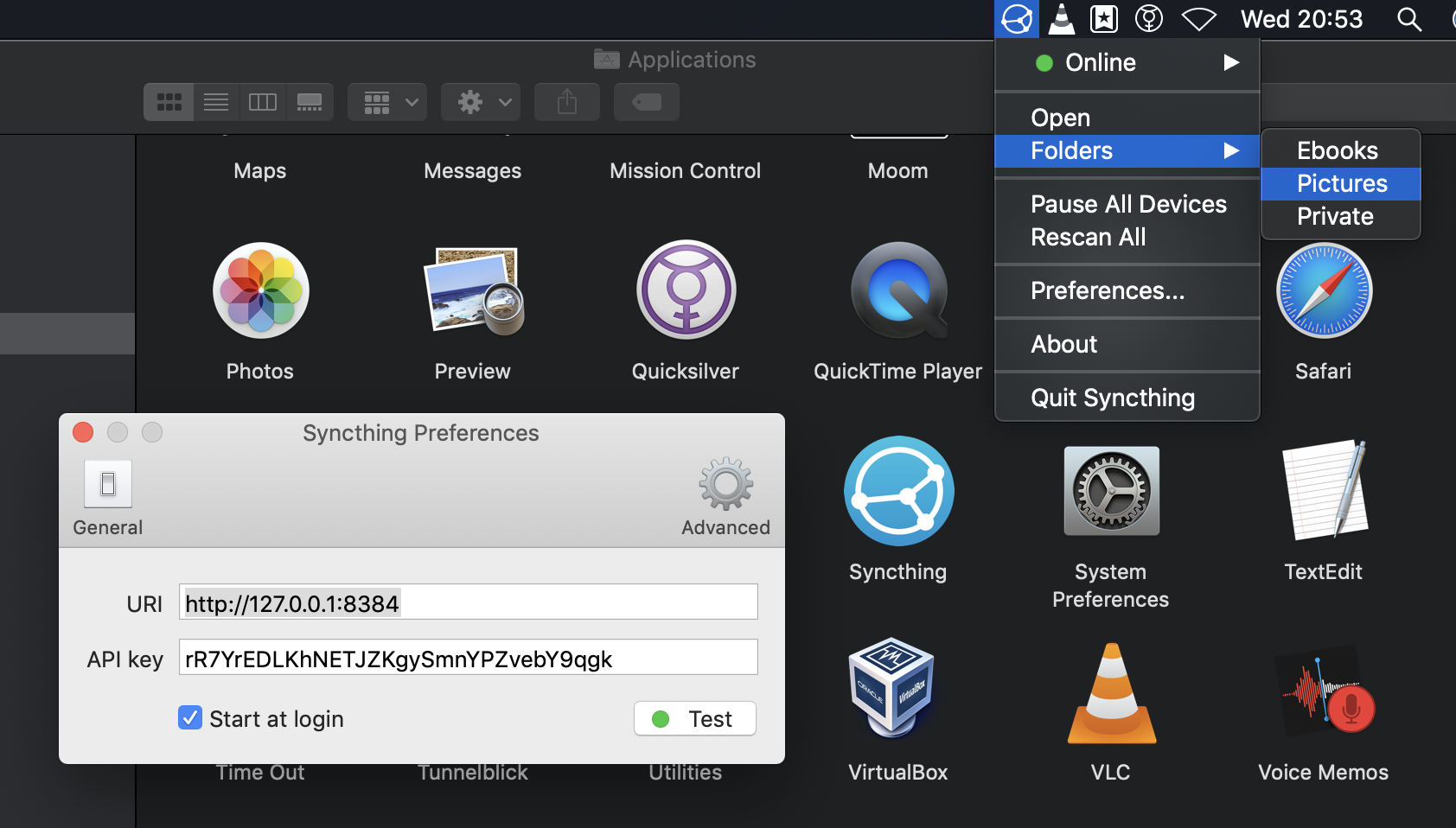 syncthing mac os