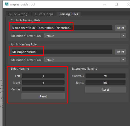 configurable naming template · Issue #83 · mgear-dev/shifter · GitHub
