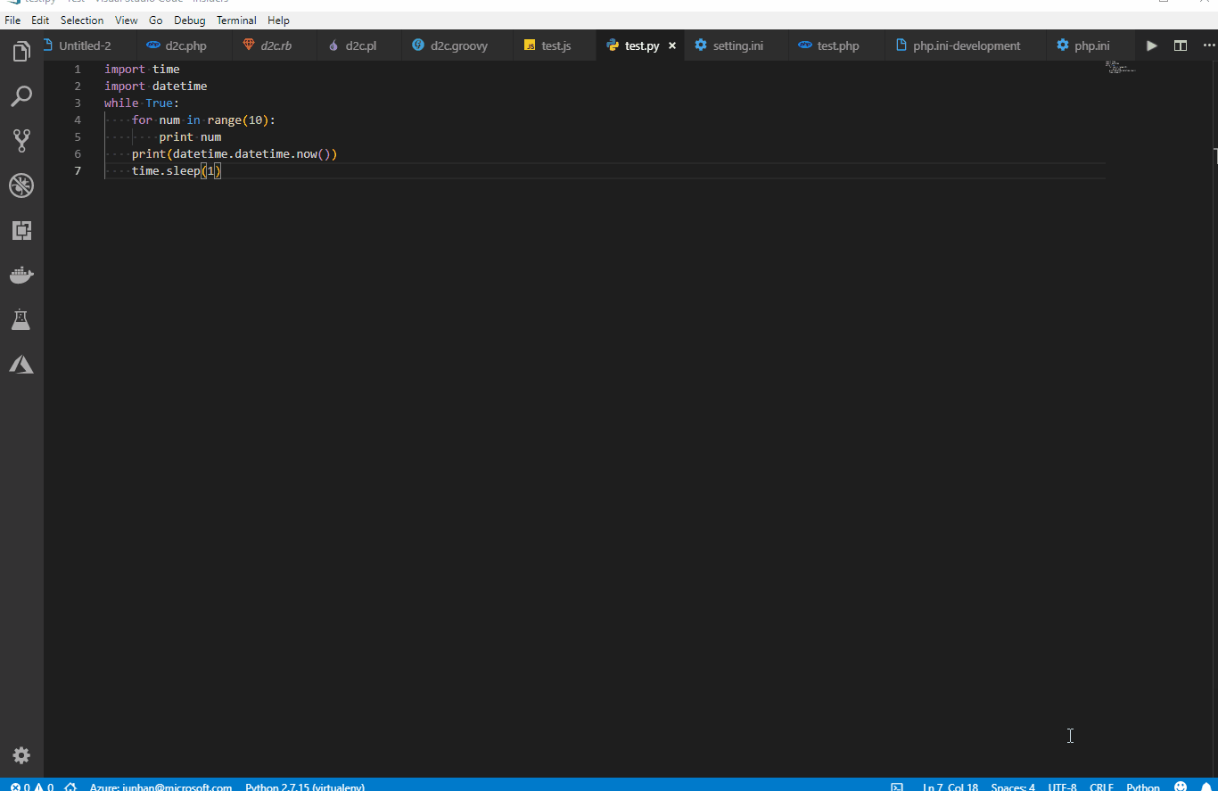 Output Channel does not scroll down automatically · Issue #56974 ...