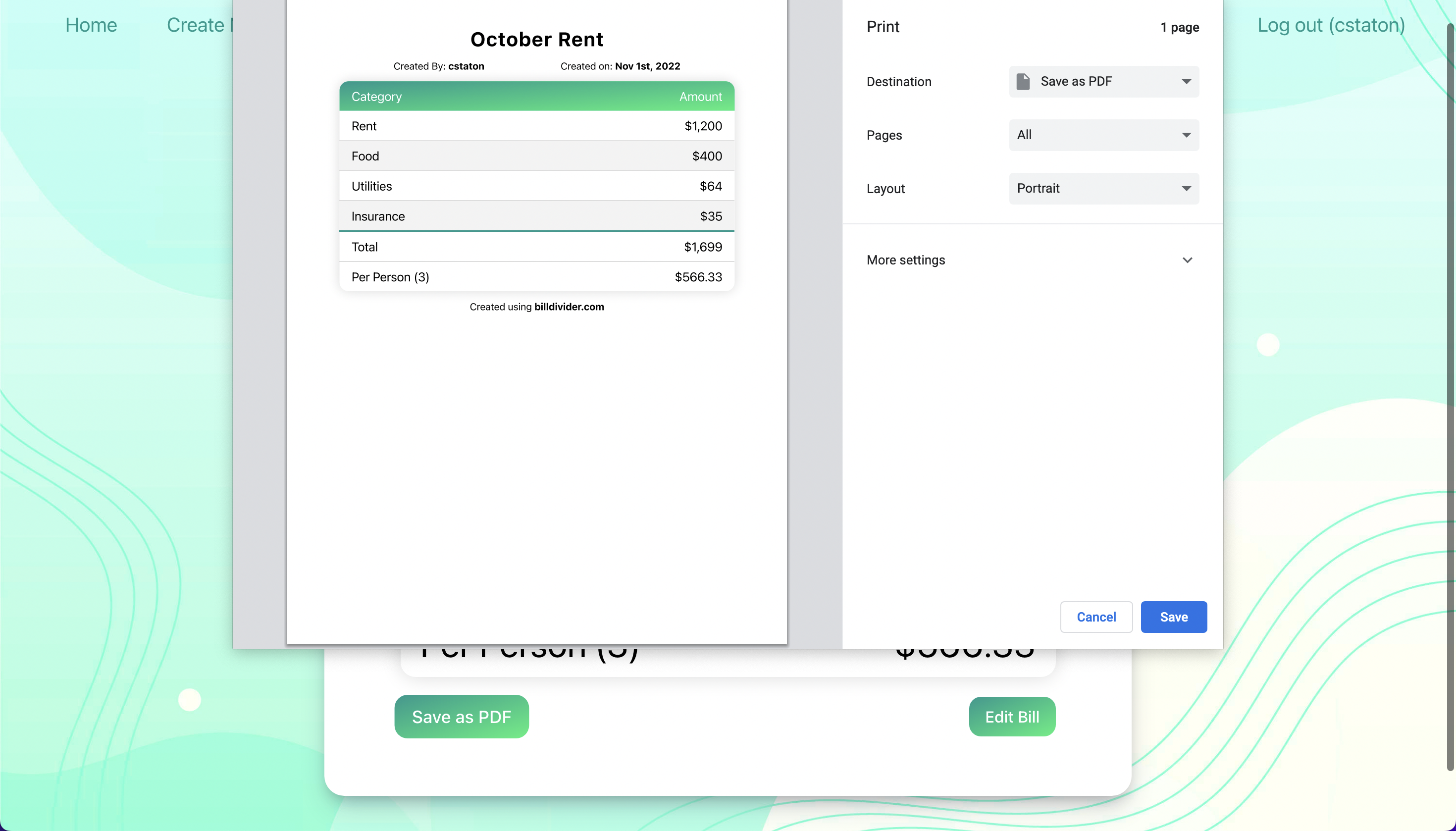 GitHub - c-staton/billdivider