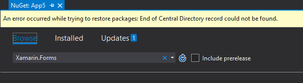 Installing package causing error about unable to find EOCDR · Issue ...