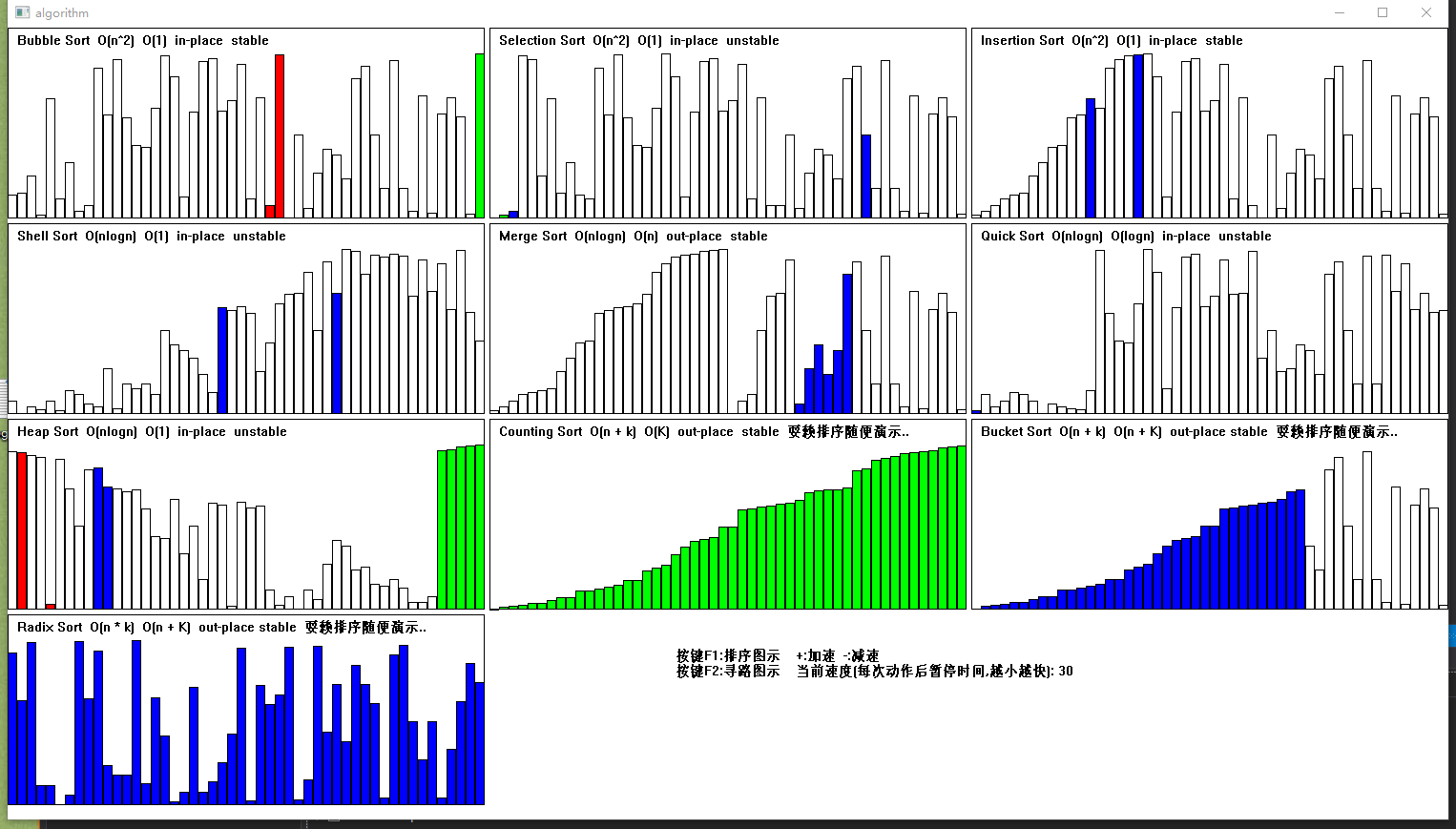 GitHub - mversace/AlgorithmShow: sort and path show