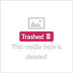 Deleted media - expected