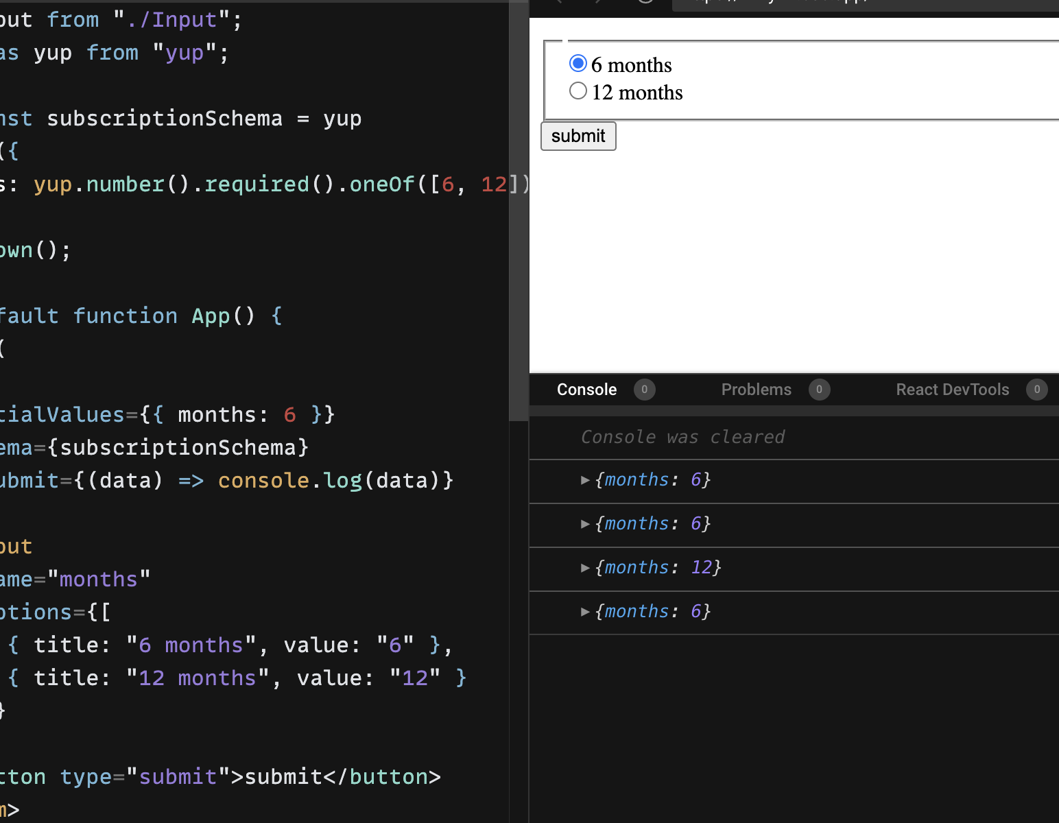 Why I get null when reselecting radio input option? · react-hook-form ...
