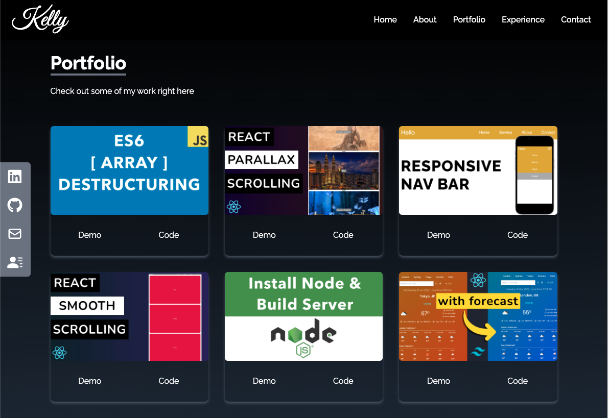 GitHub - kellyfayrishta/react-portfolio-app: Module 20 - React Challenge