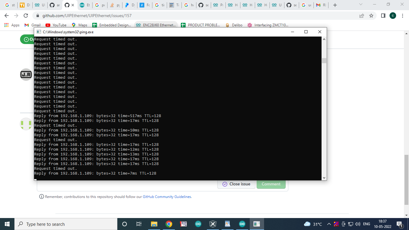 Ethernet Issue · Issue #157 · UIPEthernet/UIPEthernet · GitHub