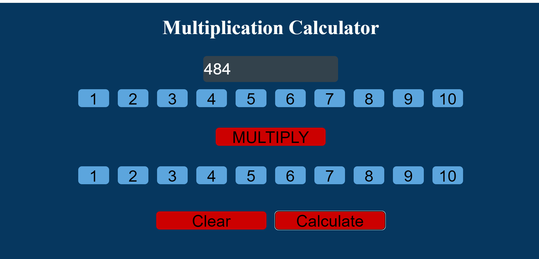 GitHub - mariaIvanova-vn/Multiplication-Calculator · GitHub