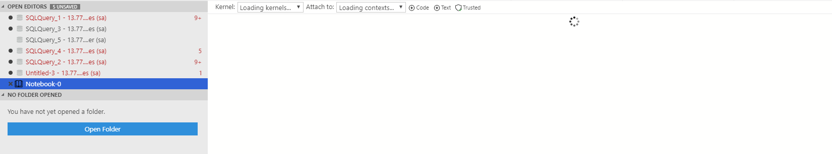 New Notebook didn't load · Issue #4751 · microsoft/azuredatastudio · GitHub