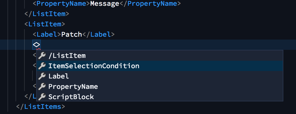 autocompletion