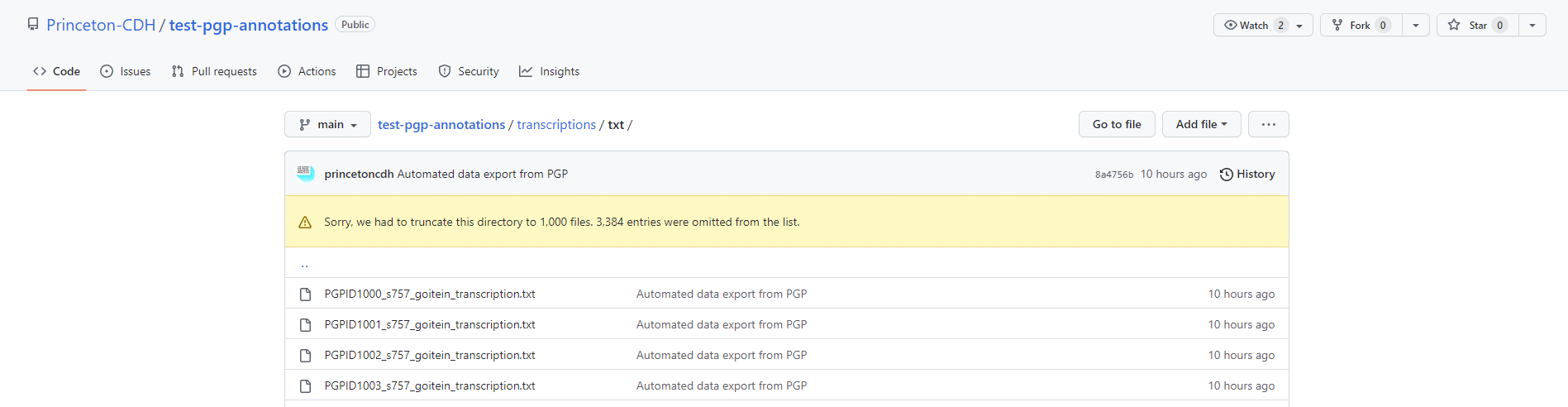 As an admin, I want transcription content synchronized from annotation ...