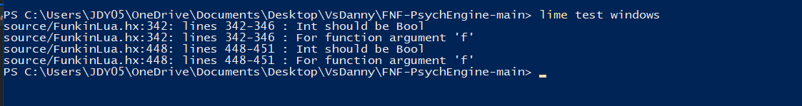 Wont Compile · Issue #9062 · ShadowMario/FNF-PsychEngine · GitHub