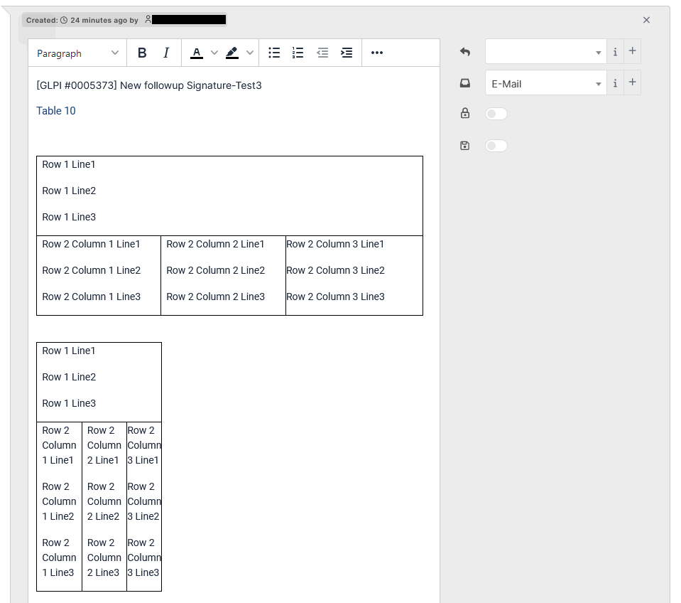 html email tables formatting in follow ups · Issue #11580 · glpi ...