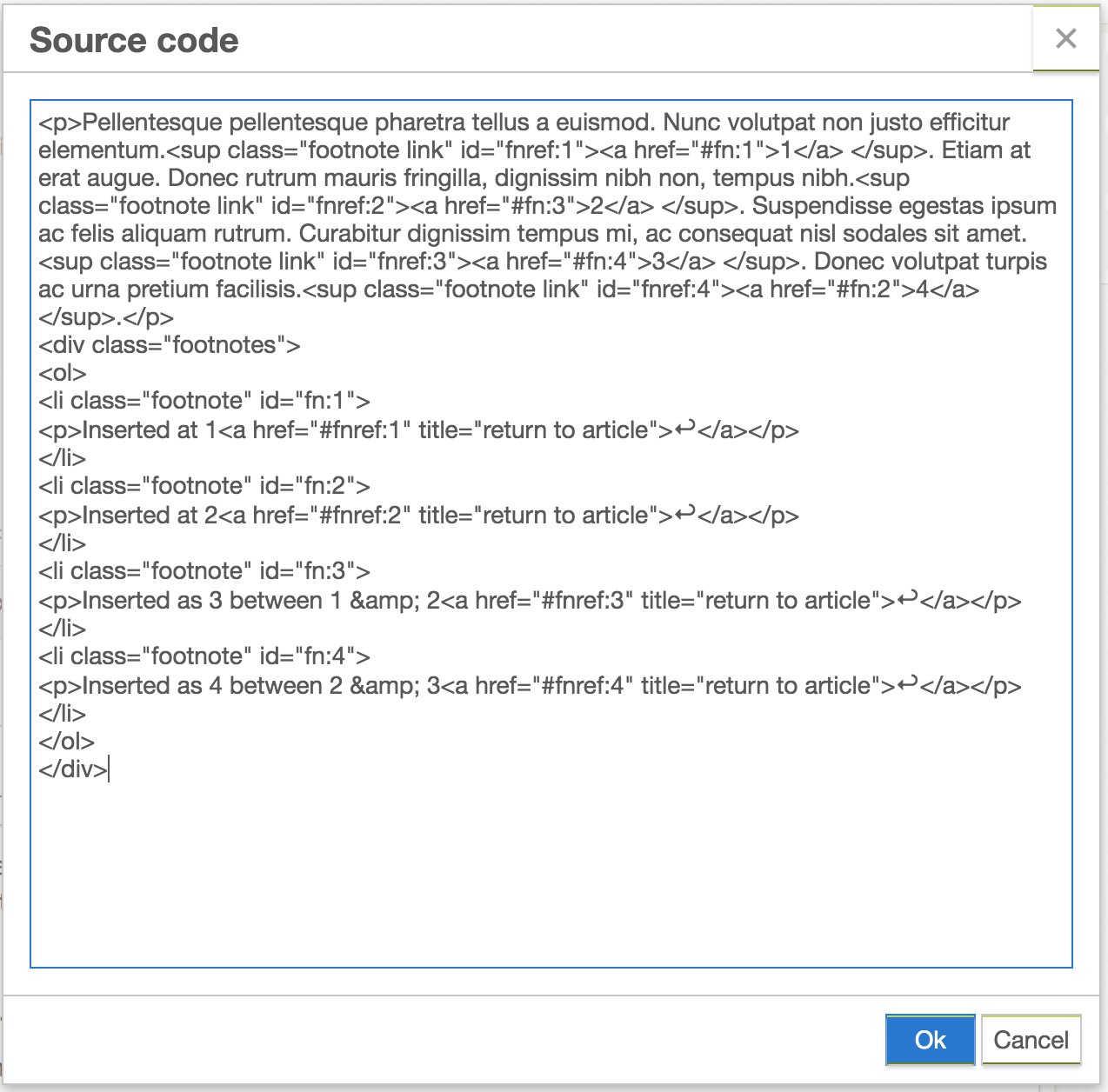 Old Footnotes in Exhibits · Issue #1 · DigitalCarleton/TinyMCEMod · GitHub
