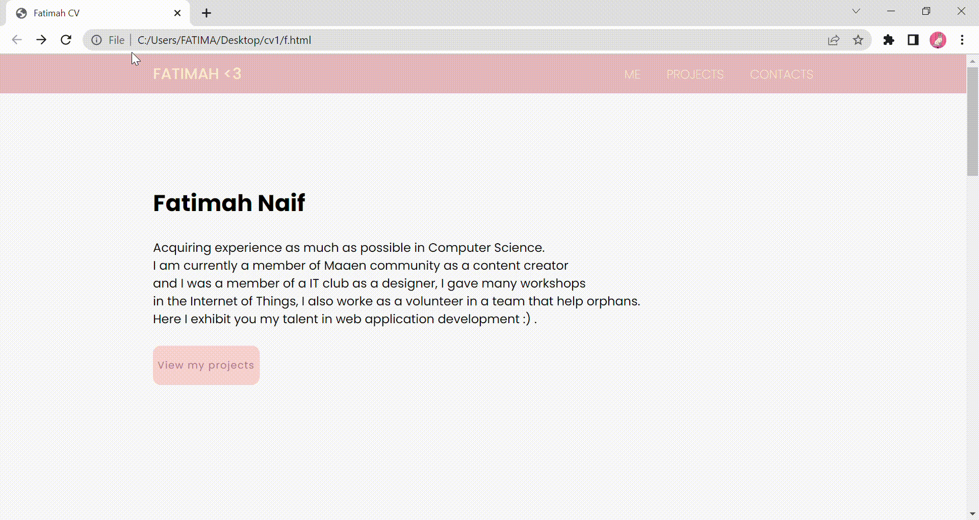 GitHub - Fatmnaif/Portfolio-website: the site was built using CSS and HTML
