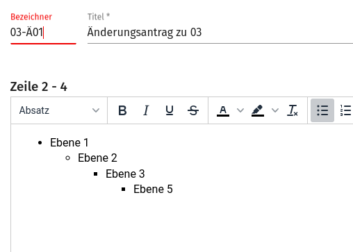 amendment bug with nested lists · Issue #1767 · OpenSlides/openslides ...